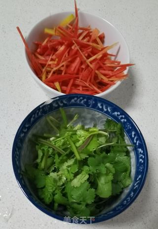 胡萝卜拌白菜心的做法步骤：4