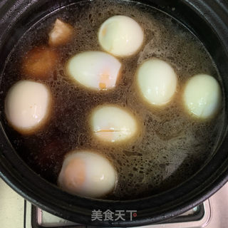 红烧排骨卤蛋的做法步骤：9