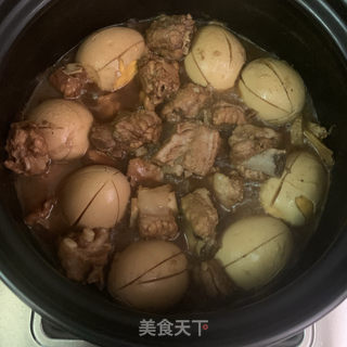 红烧排骨卤蛋的做法步骤：11