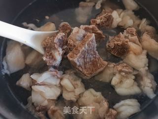 清炖牛腩萝卜的做法步骤：6