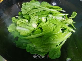 平菇炒青菜的做法步骤：4