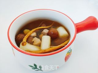 人参桂圆山药瘦肉汤的做法步骤：10