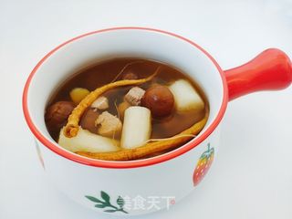 人参桂圆山药瘦肉汤的做法步骤:10
