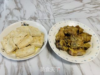 火麻仁鲜香排骨蒸豆腐的做法步骤：3