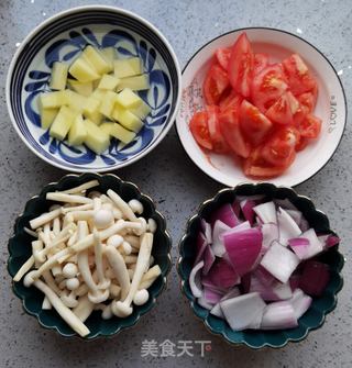 番茄肥牛的做法步骤：6