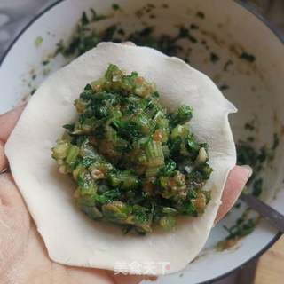 芹菜馅包子的做法步骤:4