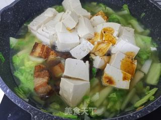 大白菜炖豆腐的做法步骤:11