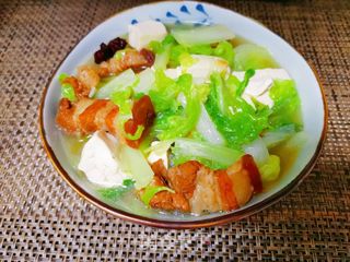 大白菜炖豆腐的做法步骤:13