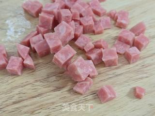 小白菜火腿疙瘩汤的做法步骤:3