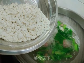 小白菜火腿疙瘩汤的做法步骤:7
