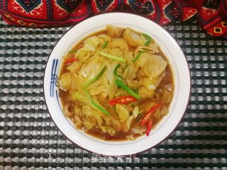 白菜炖土豆宽粉的做法步骤:14