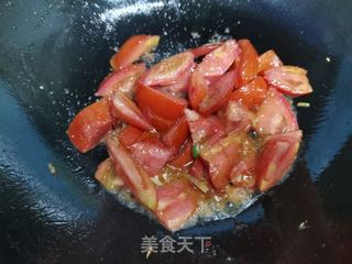 蕃茄鸡蛋炒虾仁的做法步骤：8