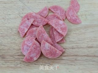 火腿蔬菜炒鸡蛋的做法步骤：3