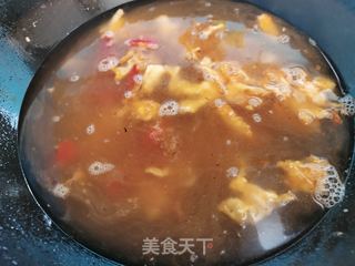 番茄鸡蛋面的做法步骤:4