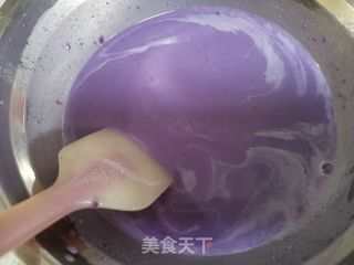 开花紫薯发糕的做法步骤:4