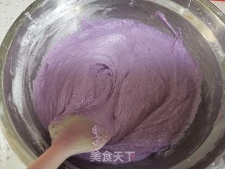 开花紫薯发糕的做法步骤:5