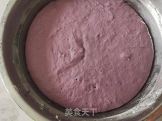 开花紫薯发糕的做法步骤：7