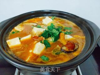 砂锅菌菇炖豆腐的做法步骤:11