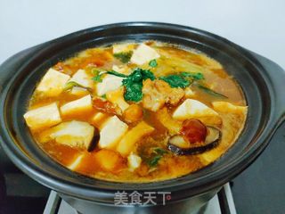 砂锅菌菇炖豆腐的做法步骤：12