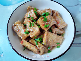 剁椒烧煎豆腐的做法步骤:12