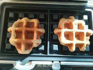 糙米黄豆粉华夫饼的做法步骤:7