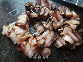 腊肉炒杂菜的做法步骤:6