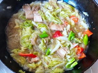 猪肉白菜炖粉条的做法步骤:11