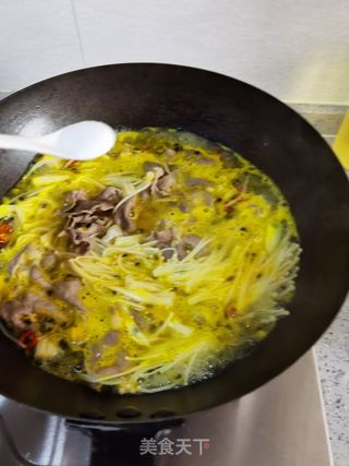 百香果酸汤肥牛的做法步骤:10