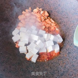 鸡肉烧豆腐的做法步骤：6