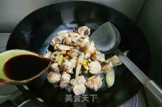 姬松茸焖鸡的做法步骤:5