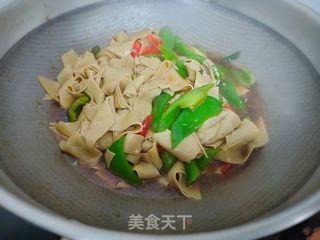 尖椒干豆腐的做法步骤：8