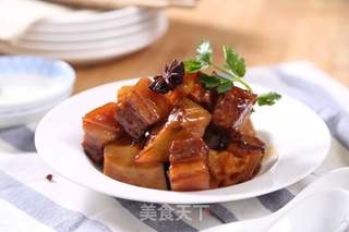 莲藕焖肉的做法步骤:6