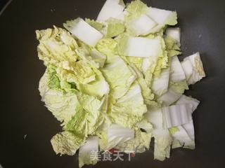 白菜人造肉炒水晶粉的做法步骤:6
