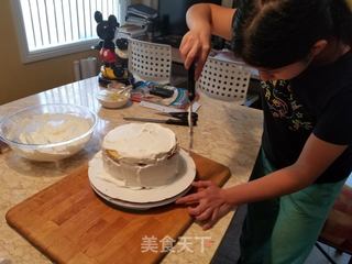 女儿做的蛋糕的做法步骤:8