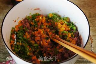 青椒牛肉馅元宝水饺的做法步骤:7