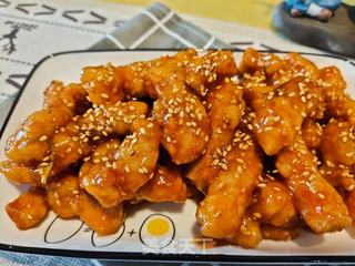 糖醋鸡柳的做法步骤:15