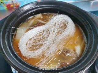 白菜肉丸粉丝煲的做法步骤:9