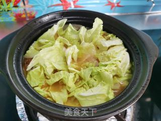 白菜肉丸粉丝煲的做法步骤:11