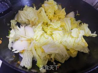 熟鸡炒白菜片的做法步骤:9