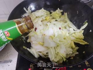 熟鸡炒白菜片的做法步骤:10