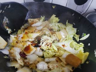 熟鸡炒白菜片的做法步骤:12