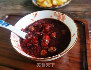 紫米桂圆红枣粥的做法步骤:6