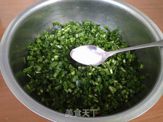 韭菜虾蓉馅水饺的做法步骤:3