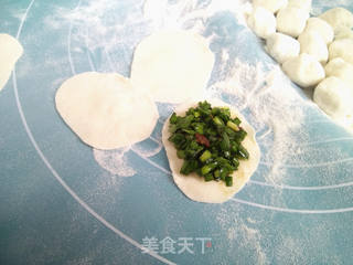 韭菜虾蓉馅水饺的做法步骤:6