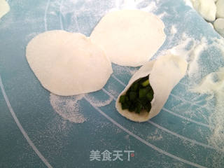 韭菜虾蓉馅水饺的做法步骤:7