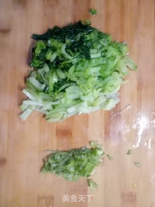 小白菜鱼虾粥的做法步骤:3