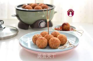 萝卜肉松糯米丸子的做法步骤:13