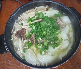 清炖牛肉白菜汤锅的做法步骤:8
