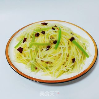 酸辣土豆丝的做法步骤：1