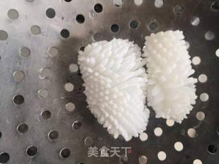 浙江名菜&蒜爆目鱼花的做法步骤:7
